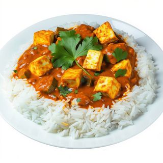 27. Arroz Blanco Con Pollo Y Salsa Curry