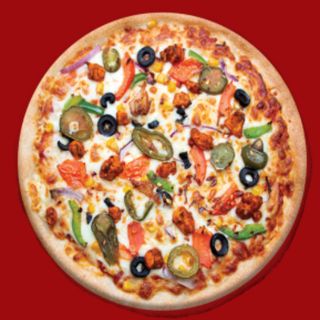 Pizza de pollo tikka