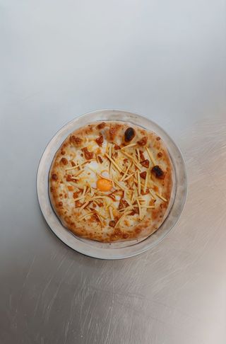 Pizza Chorizo y Huevo