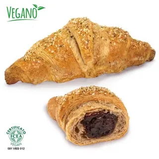 Cornetto vegano marmellata di more e fiori di sambuco