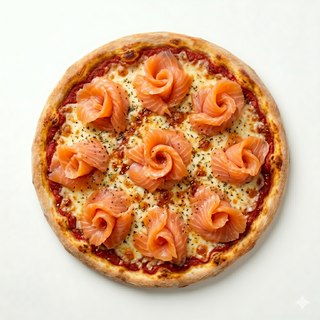 Pizza salmón (28 cm.)