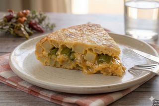 Porción Tortilla con Pimientos