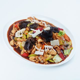 722 Piletina sa kineskim bambusom, pečurkama i povrćem 800g