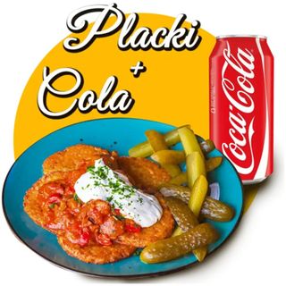 Placki ziemniaczane + Cola 0,2