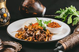 Мясо с грибами (350 г)