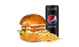 Meniu burger de lux (pui) simplu