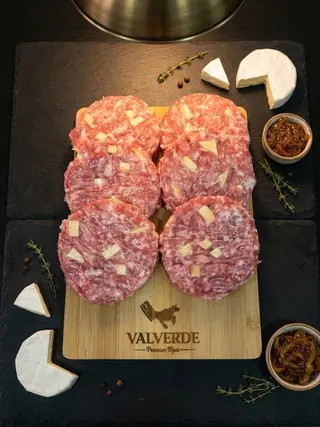 Hamburguesas De Queso Brie Y Cebolla Caramelizada 130Gr