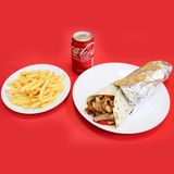 menu Durum XXL pollo con todo mas patatas y bebidas