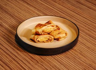 Pancakes with Peach