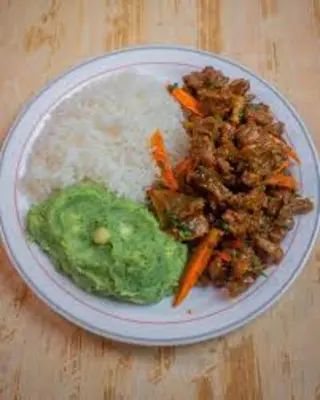 Mukimo with Beef Stew