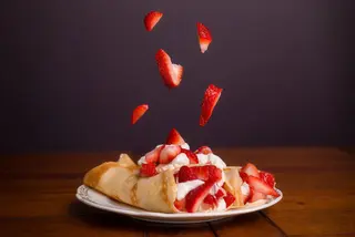 Crêpe alla marmellata di pesca - 2 pezzi