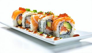 Uramaki salmon jalapeno