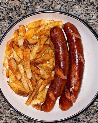 Sausage with Chips