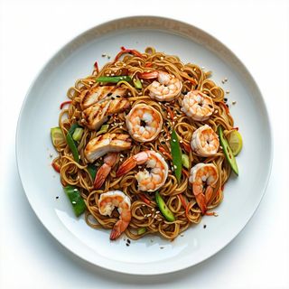 Yaki soba alla vermicelli