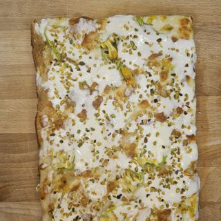 Fiori, stracchino e pistacchio 1/4 per una persona