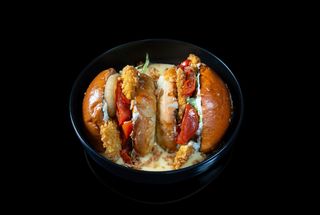 Бургер з хрустким курячим філе в сирній ванні 5.1