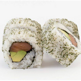 C. Salmón, aguacate y eneldo 8u.