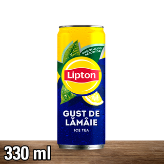 Lipton Ice Tea cu extract de ceai negru si suc de lamaie, 330ML