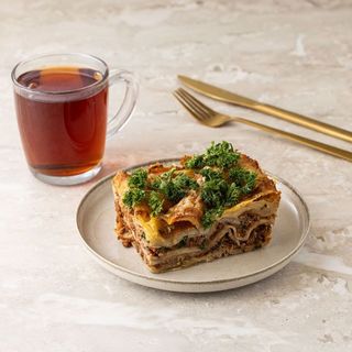 Zestaw lunchowy z herbatą