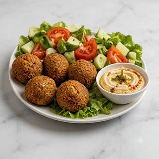 Falafel Con Ensalada (5 Uds.)