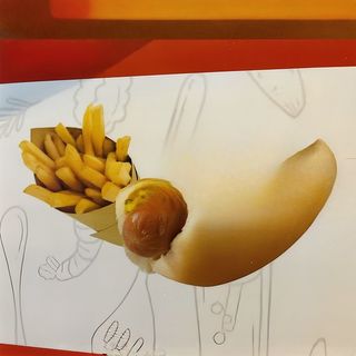 Menu hot dog con bibita in lattina