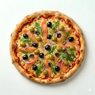 Pizza De Salmón (30 Cm.)