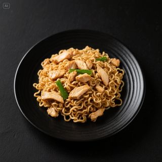 75. Yakisoba de Pollo. Chicken Yakisoba
