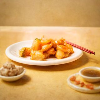 Пилешко в сладко-кисел сос (300г)