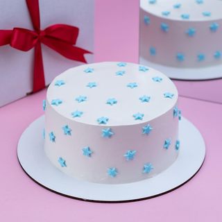 ბენტო ტორტი  ცისფერი ვარსკვლავებით