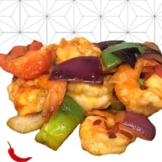 60. Gambas agridulce 