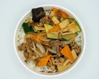 3. Riso con carne di manzo e verdure