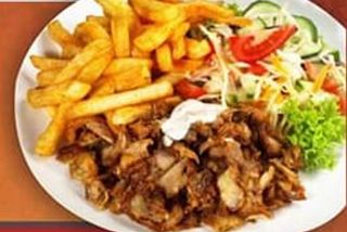 Kebab na talerzu mały