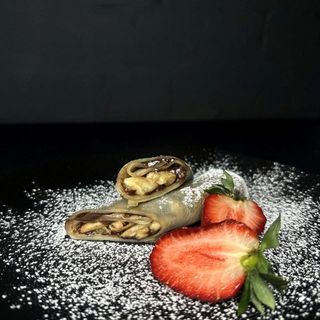 Млинці з нутеллою та бананом