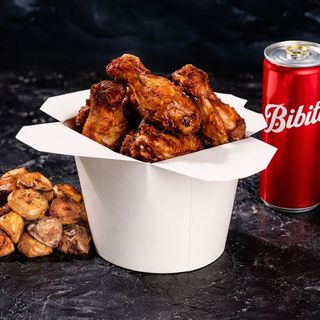 Alette piccanti + Patate + Bibita