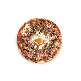 Pizza calzone abierta (mediana)