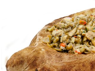 აჭარული ხაჭაპური სოკოს ჩაშუშულით