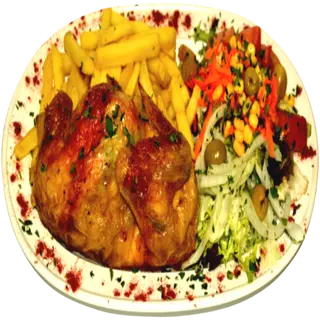 Menú 1/2 pollo