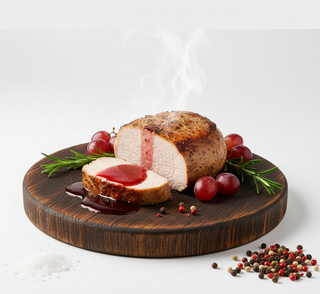 Maiale con salsa di vino