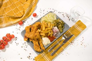 Crispy pui la farfurie