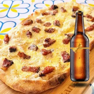Pinsa Carbonara + Tercio de regalo