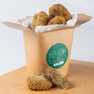 Albóndigas berenjenas fritas
