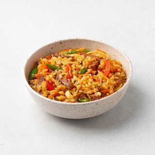З яловичиною гострий Wok рис