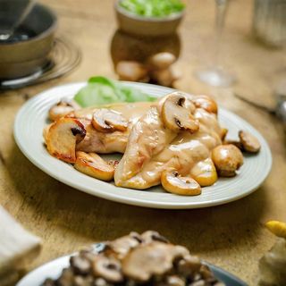 Plat Escalopes Aux Champignons