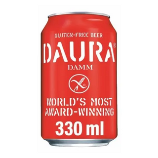Cerveza Daura (sin gluten) lata 33cl.