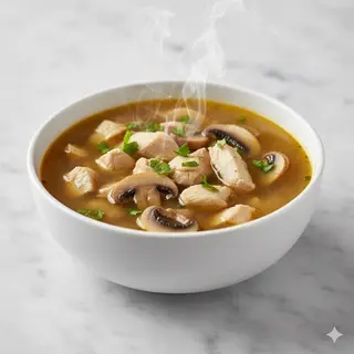 3 Sopa De Pollo Con Champiñón