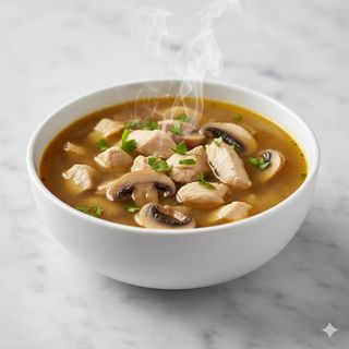 3 Sopa De Pollo Con Champiñón