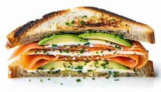 Toast salmon