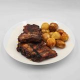 Свински ребра с мед и соев сос 400гр.