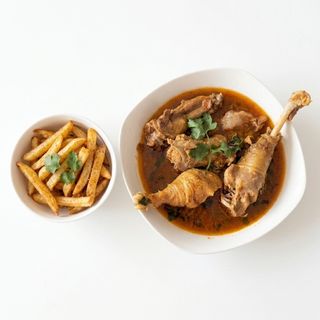 Chicken With Chips & Salad