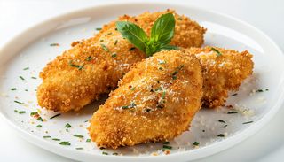Пилешки бонфиленца с пармезанова коричка